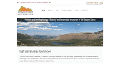 Desktop Screenshot of highsierraenergy.org